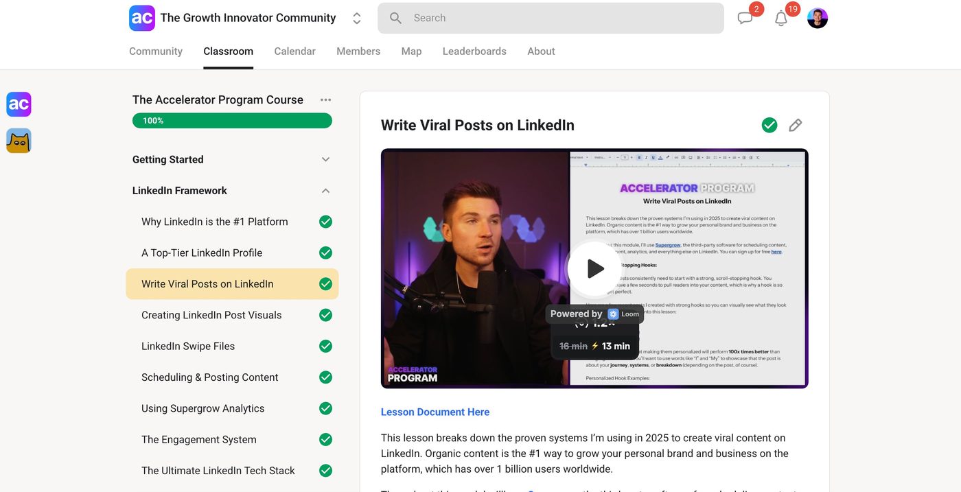 The Accelerator Program inside The Growth Innovator Community