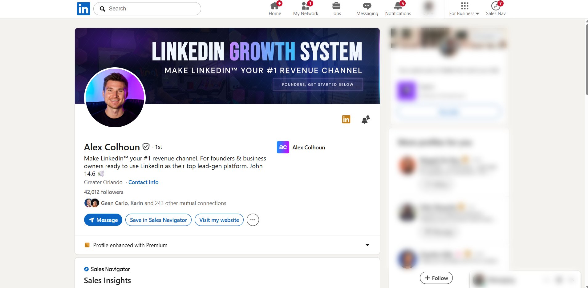 LinkedIn Profile System